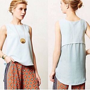 •Deletta• pale blue Sania Top {E11}